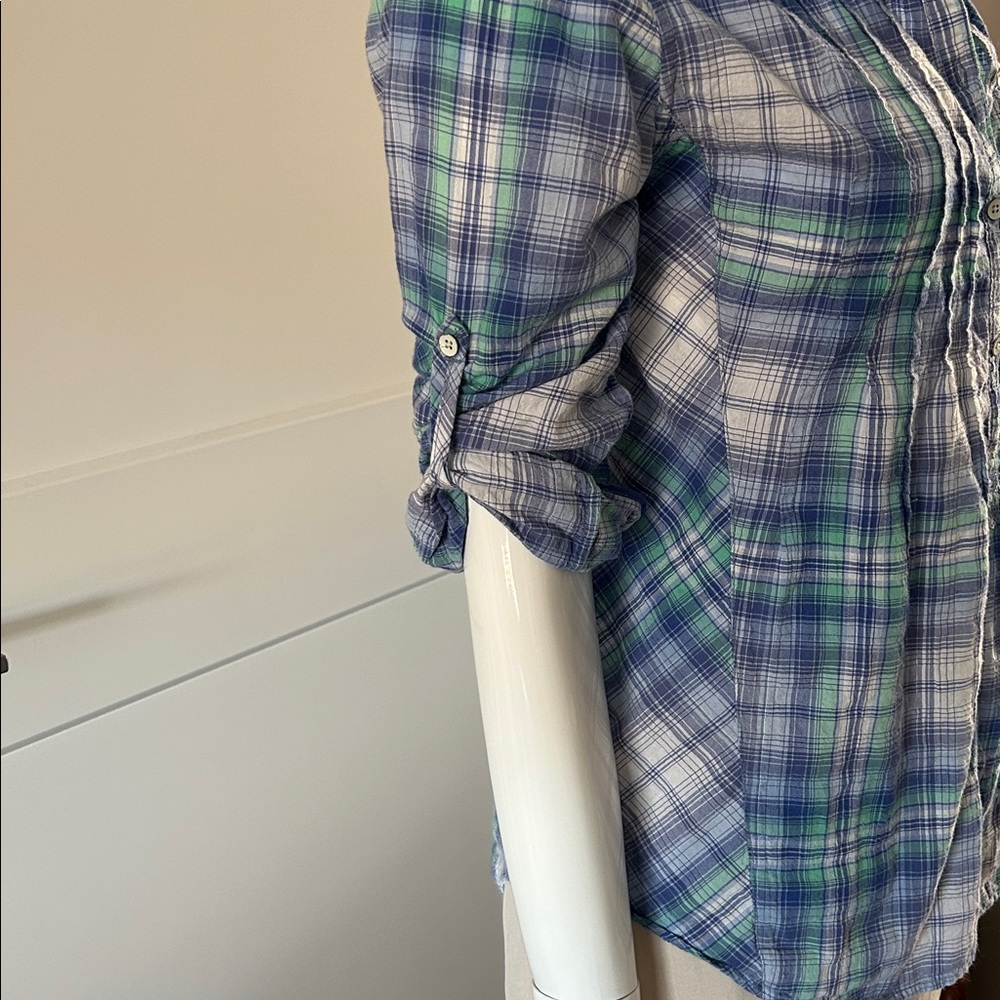 C&C California Plaid Henley Top - Picture 8 of 12
